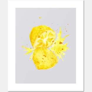 Juicy lemon. Bright summer print Posters and Art